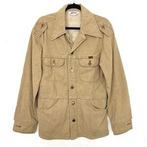Vintage Wrangler Tan Jacket Chore Coat Medium